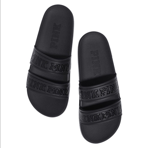 pink 2 strap sandals